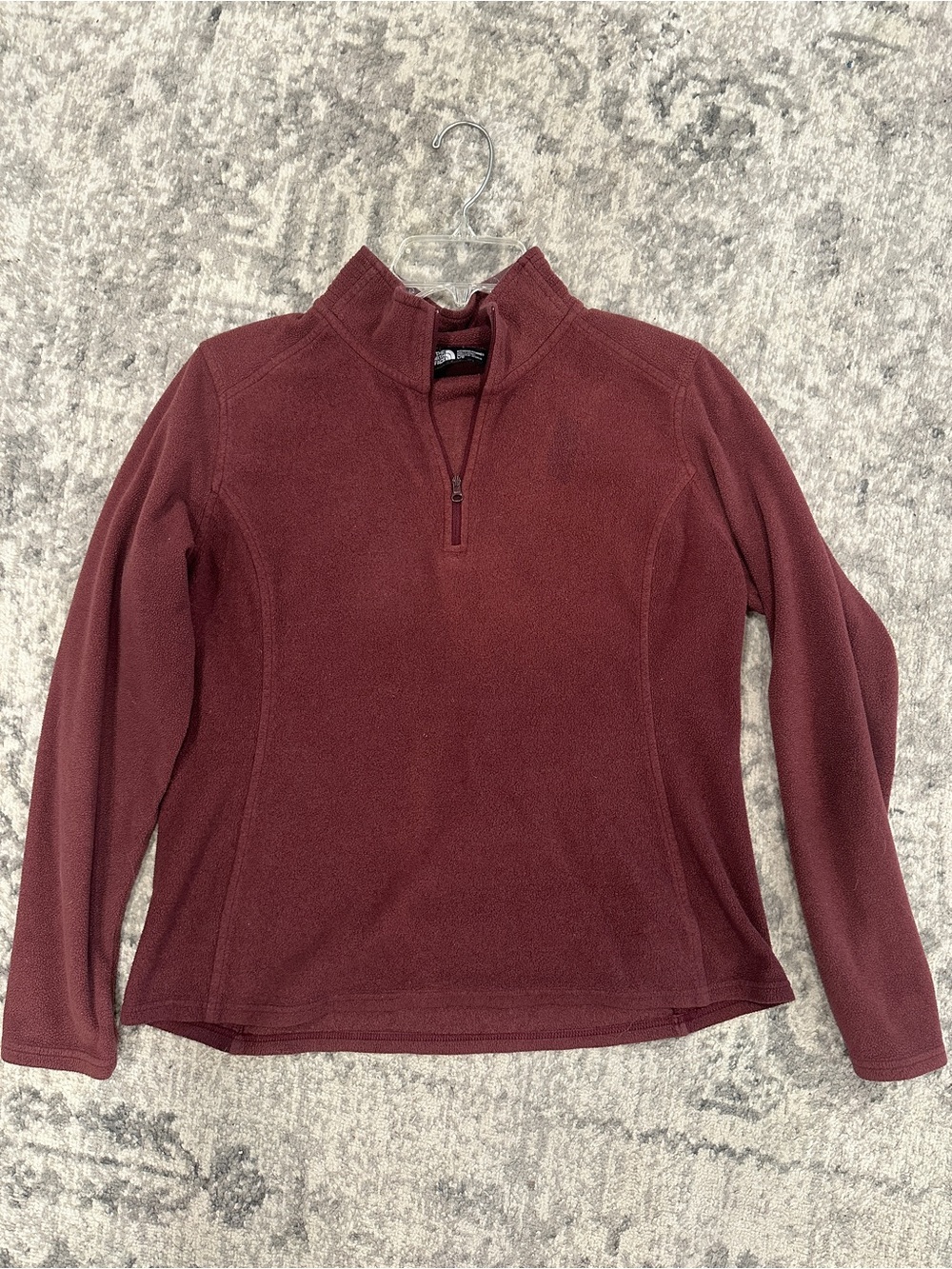 The North Face Women's Quarter-Zip Fleece in Burgundy - Picture 1 of 8
